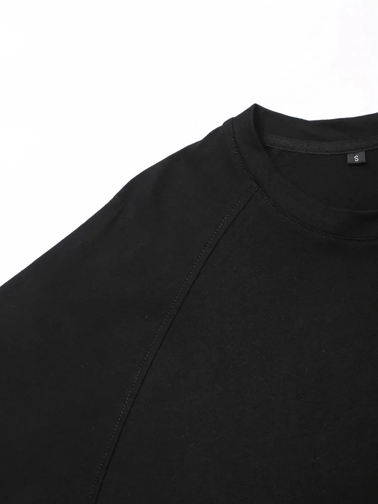 HH Women Casual Sport Pant Suit Vintage Solid Short Sleeve O Neck T-Shirt + Drawstring Jogging Pants Woman Commuting Sets