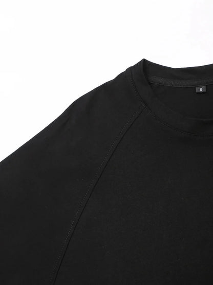 HH Women Casual Sport Pant Suit Vintage Solid Short Sleeve O Neck T-Shirt + Drawstring Jogging Pants Woman Commuting Sets