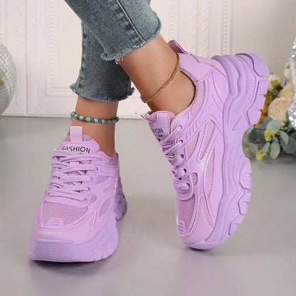 Women Sneakers 2024 New Fashion Chunky Sneakers Women Outdoor Tennis Platform Sports Shoes for Women Lightweight Designer Shoes.