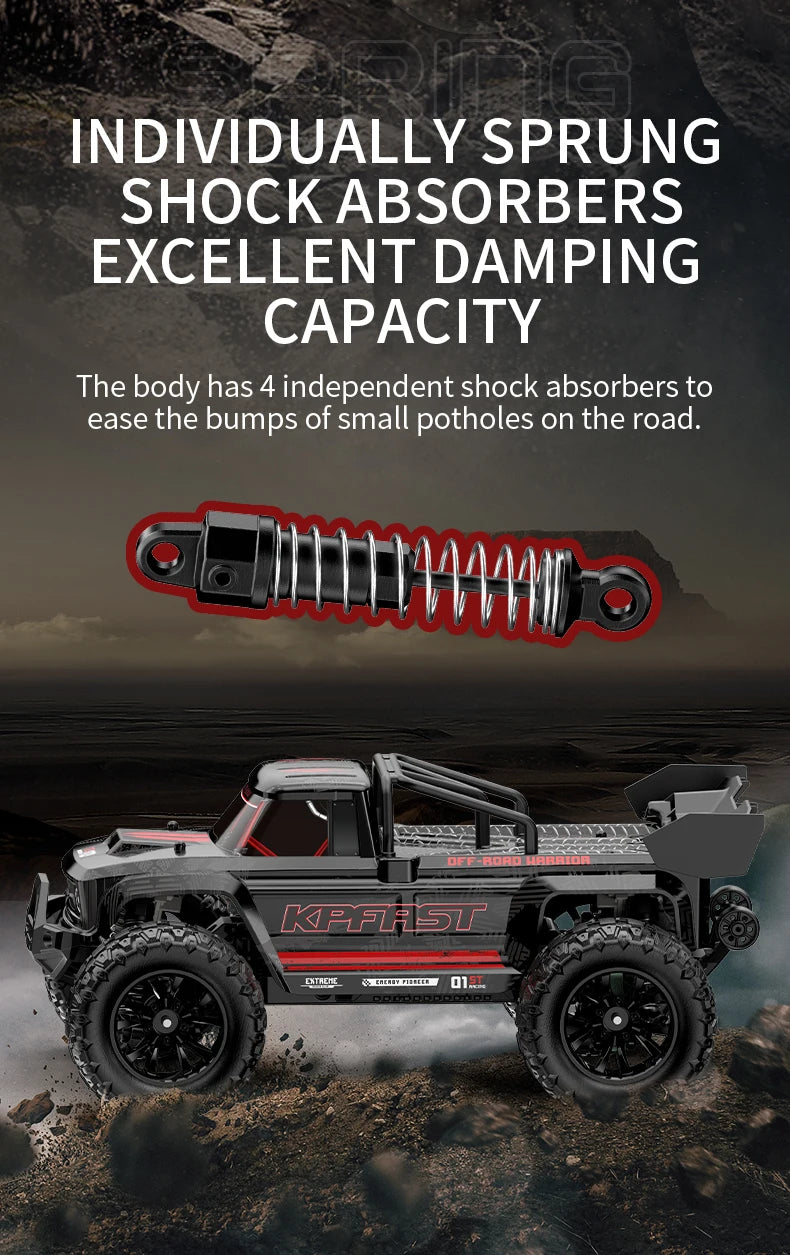 Teeggi 4WD 2.4G RC Drift Car 80KM/H 1:14 High Speed Off-Road Racing Car Brushless 3S Remote Controller Car Truck Toy For Gift.