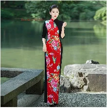 2025 woman aodai vietnam traditional chiffon ao dai dress vietnam robe and pants vietnam traditional clothing improved cheongsam.