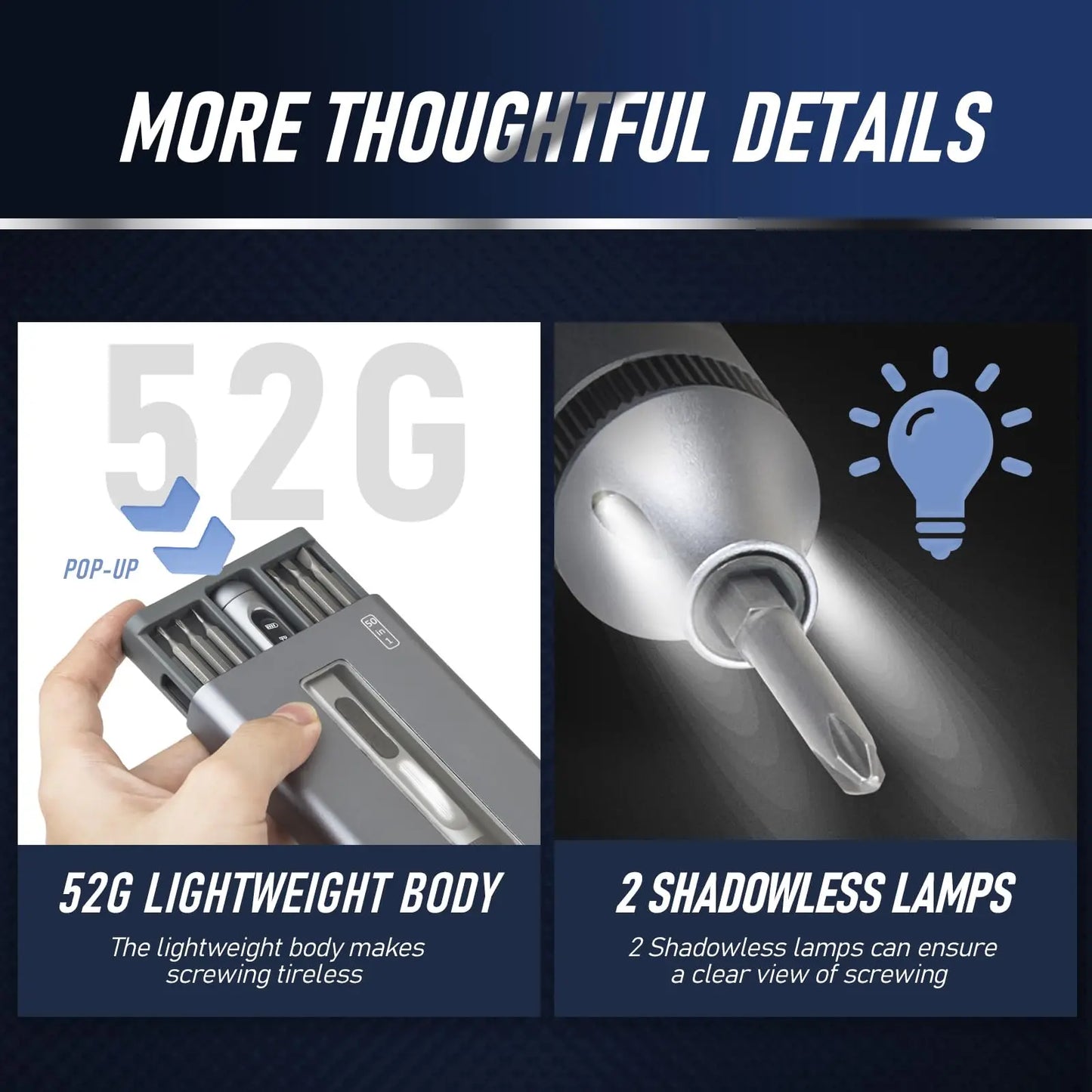 51 in 1 Elektro-Schraubendreher-Set Typ-C-Ladegerät Akku-Schrauben dreher Präzisions-Magnet-Bits für Telefon-PC DIY-Reparatur werkzeug