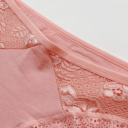 Lady Underwear 5 PCS/SET Sexy Lace Underpants Fashion Female M-XL Women Panties Cotton Briefs.