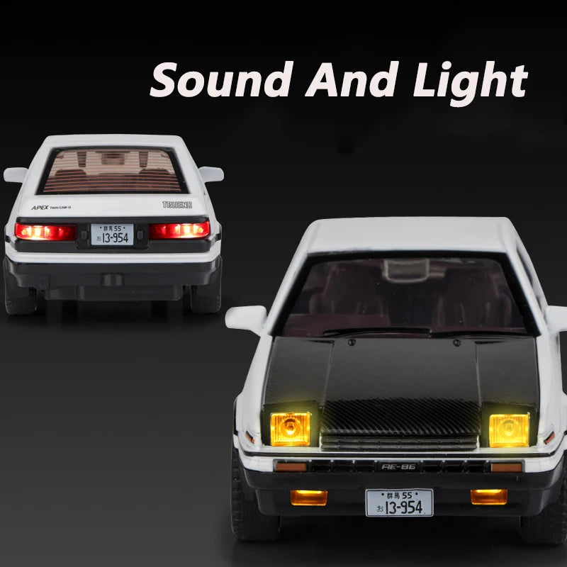 1:32 Simulation AE86 Metal Alloy Toy Car Diecasts Toy Vehicles Decoration Model Miniature Christmas Gift Toys For Children Boy.