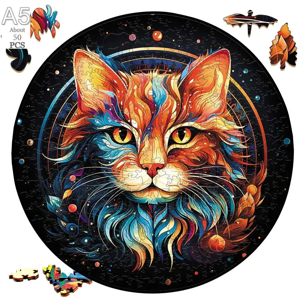 Medium Difficulty Jigsaws for Kids Adult Animal Puzzle Wood Beautiful Bird Owl Cat Wooden Puzzle Home Deco Holiday Gifts