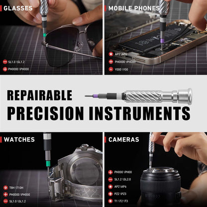 VMAN 66in1 Multifunktions-Ratschenschraubendreher-Set, mehrere magnetische Bits, Mini-Reparatur-Werkzeug-Set, Haushaltswerkzeug für PC und Schreibtisch usw.