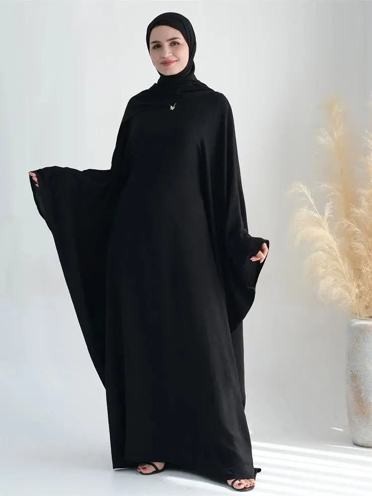 Ramadan Eid Baumwolle Leinen Khimar Abaya Set Dubai Muslim Sets Hijab Kleid Kaftan Abayas Kaftan Marocain Femme Vestidos Para Mujer