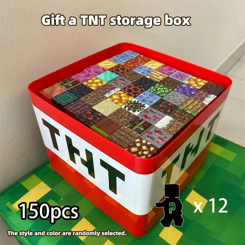 Magnetic Building Blocks Mine World Cube Magnet World Set for Kid Age DIY Model Children Stem Best Montessori Sensory Toy