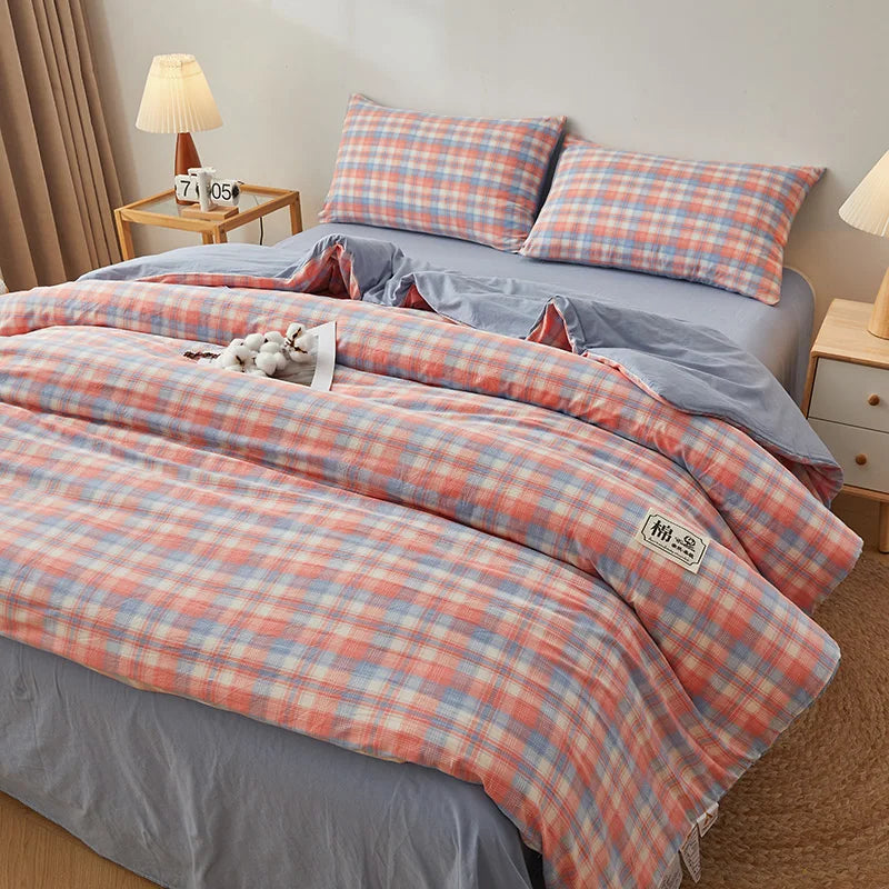 Quilt cotton queen Fall double bed comforters Quilt with cover washable Winter  - et Duvet 220x240 nordic duvet bed 150.