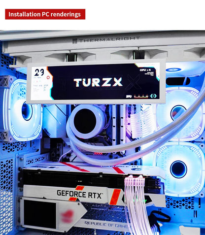 3.5 / 5 Inch IPS Type-C Secondary Screen Mini Computer USB Display CPU GPU RAM HDD Monitor with Holder Metal Case No Use AIDA64