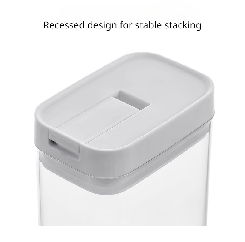 Sealed Plastic Food Storage Box Cereal Candy Dried Jars with Lid Fridge StorageTank Containers Household Items Kitchen Organizer.