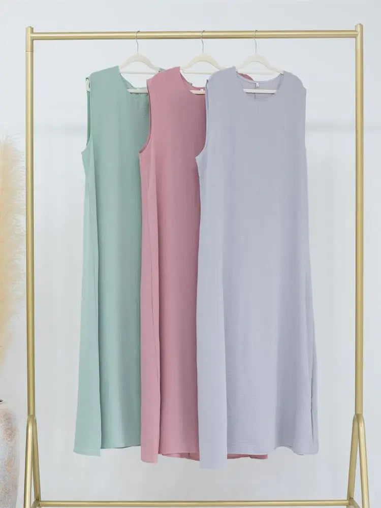 Ramadan Sleeveless Abaya Turkey Islam Arabic Muslim Long Dress African Dresses For Women Clothing Robe Musulmane Femme Vestidos.