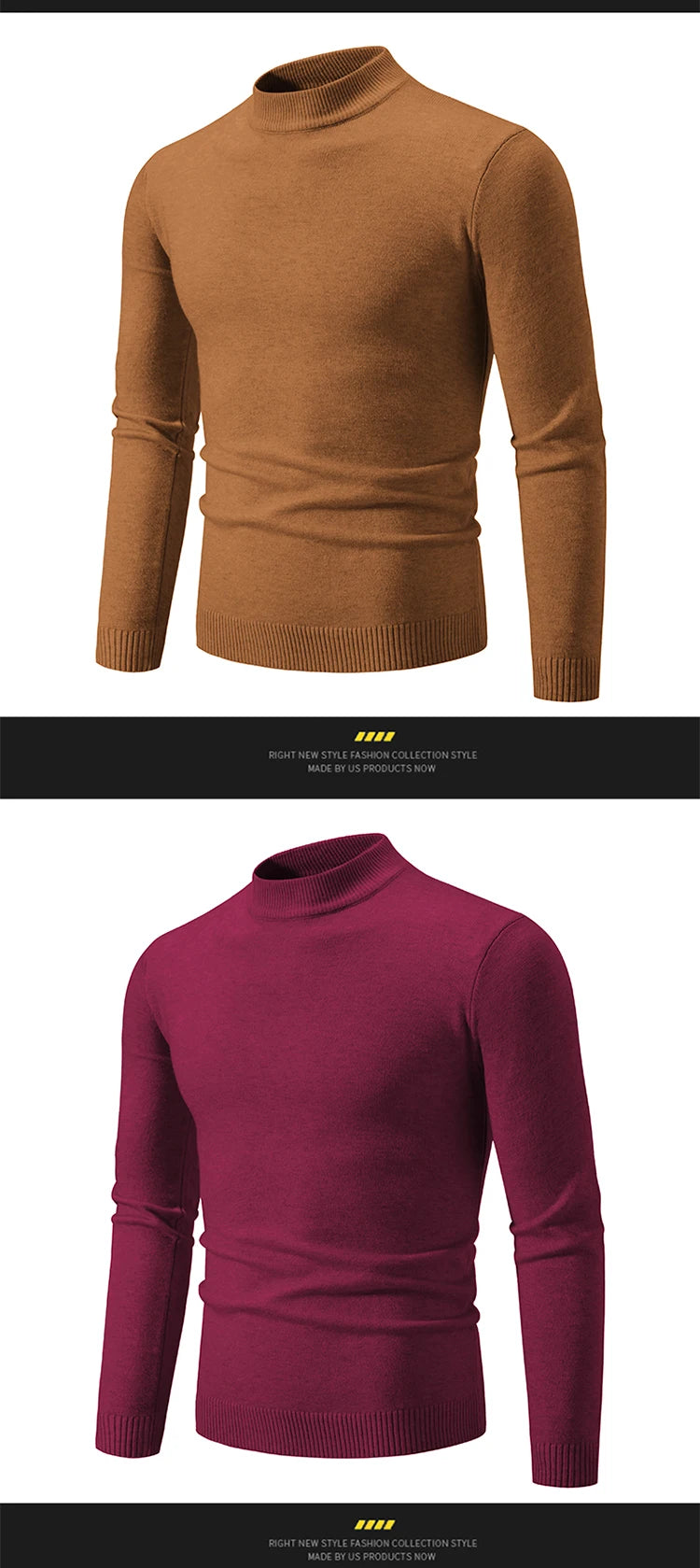New Autumn Winter Designer Fashion Half Turtleneck Knitted Sweater High Quality Mens Casual Solid Color Warm Women Sweaters.
