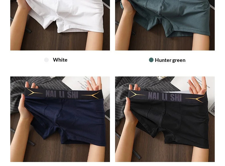 Neuankömmling Herrenunterwäsche, 100 % Baumwolle, antibakteriell, Herren-Boxershorts, atmungsaktiv, bequem, mittelhohe Slips, Herrenunterwäsche