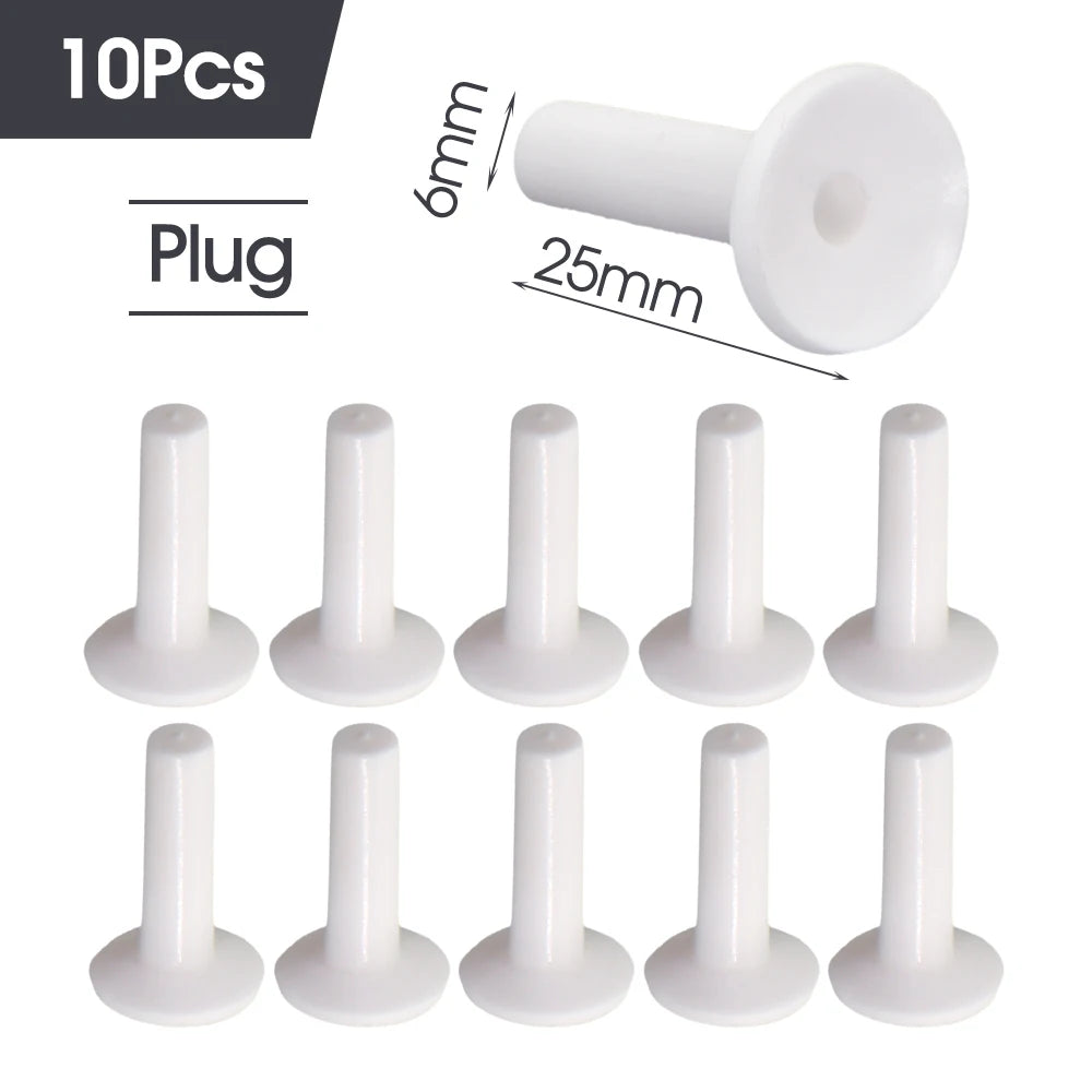 White 6mm PE Tube Quick Connector 1/4" Tubeing Quick Release Fittings for Home Water Purifier Garden Hose Watering System Joints