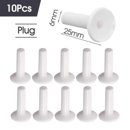 White 6mm PE Tube Quick Connector 1/4" Tubeing Quick Release Fittings for Home Water Purifier Garden Hose Watering System Joints