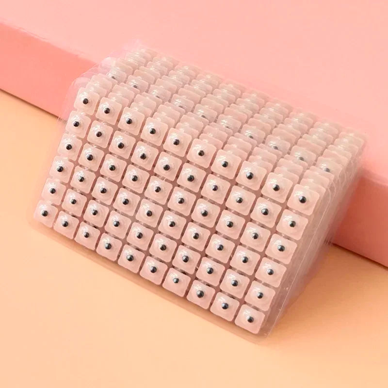 600Pcs Cowherb Seed Ear Stickers Auriculotherapy Acupuncture Massage Therapy Dredge Body Meridians Improve Vision Treat Insomnia.