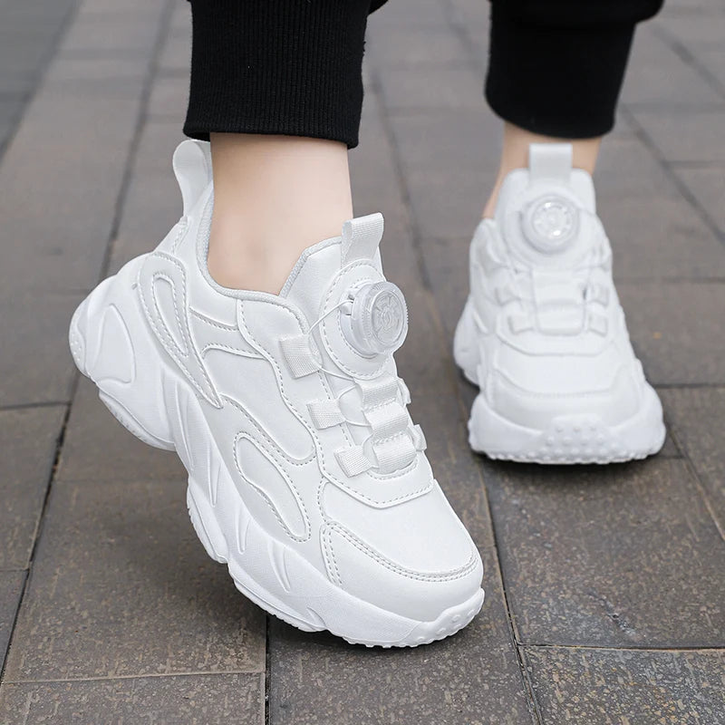 White Girls Sneaker Children Shoes New Spring Summer Platform Casual Sneaker Running Sports Tennis Kids Shoes for Girl.