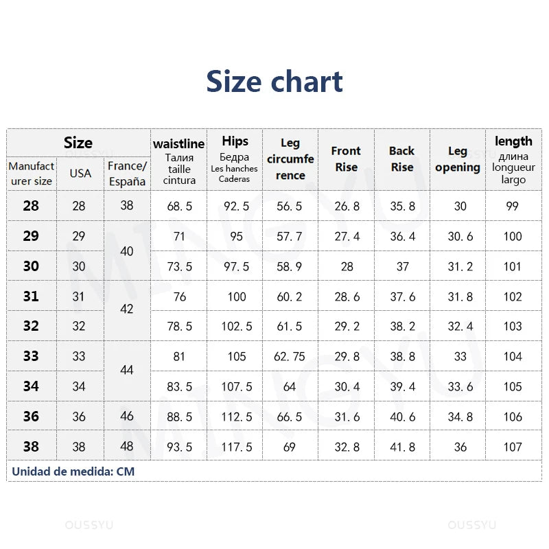 OUSSYU Brand New Spring Summer Men's Casual Pants Slim Pant Straight Thin Trousers Male Fashion Stretch Khaki Jogging 28-38.