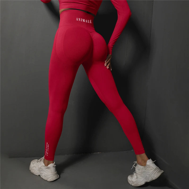 2025 ANIMALU Seamless Leggings Women Gym Yoga Pants Women's High Waist Legging Fitness Workout Tights Running Pants