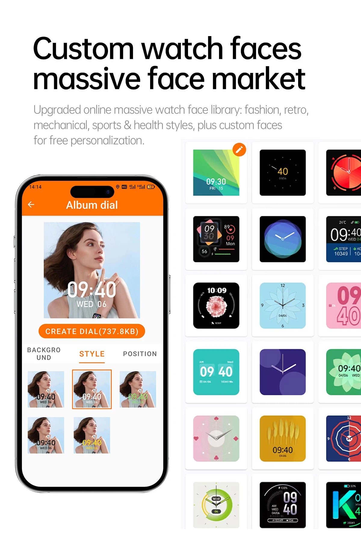 2025 New LED Women AI Smart Diagnosis Smart Watch HRV+PPG Blood Pressure Blood oxygen Health monitor IP68 NFC Smartwatches ﻿