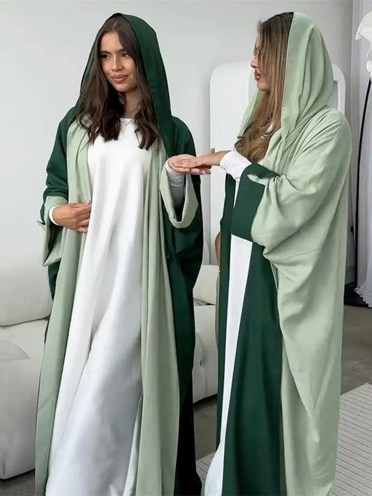 Open Modest Kimono Abaya Dubai Luxury Muslim Cardigan Coat Abayas for Women Islam Kebaya Caftan Marocain Robe Femme Musulmane.