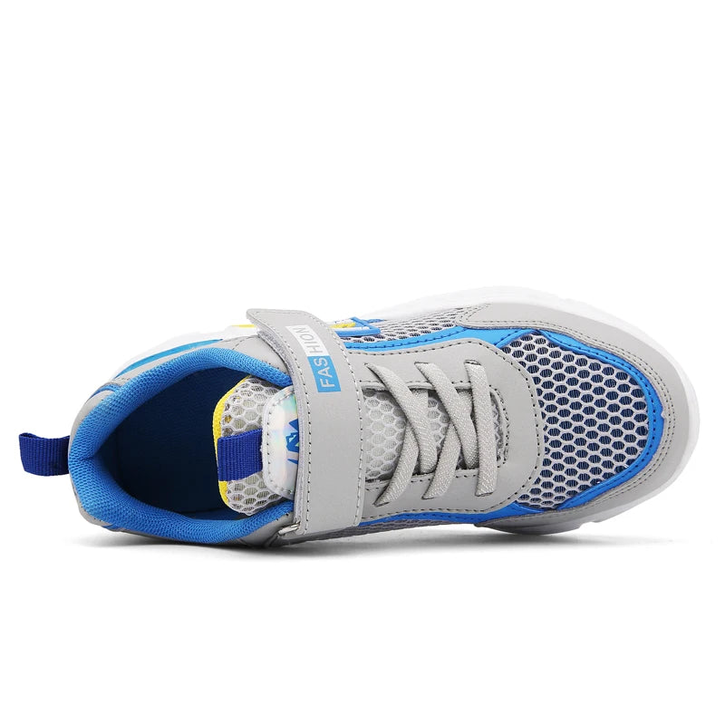 4 Color Kids' Breathable Mesh Sneakers Non-Slip School Sports Shoes for Boys Girls Lightweight Casual Walking Shoes