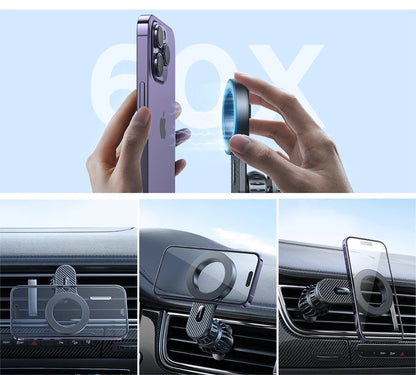 Joyroom Magnetic Car Phone Holder Universal Strong Car Air Vent Phone Mount Compatible with iPhone Samsung LG Google Pixel, etc.