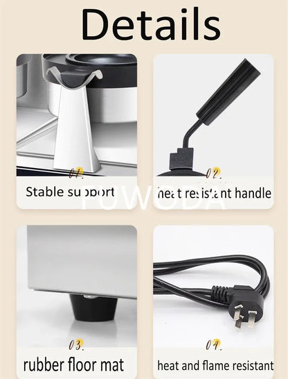 Digital Display Double-Headed UFO Burger Waffle Donut Machine Stainless Steel Hot Sale Electric Ice Cream Waffles Burger Maker.