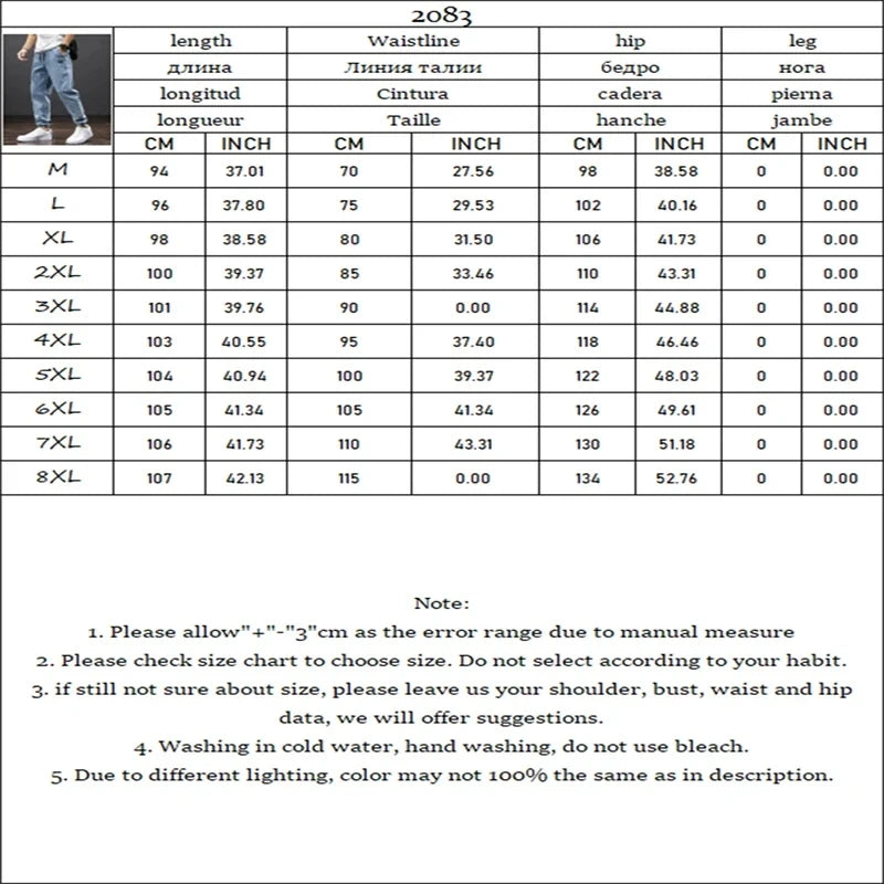 Spring Summer Black Blue Cargo Jeans Men Streetwear Denim Jogger Pants Men Baggy Harem Jean Trousers Plus Size.
