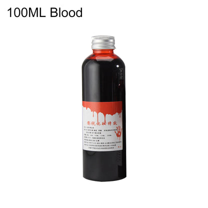 30/120/ml gefälschte Abstrich Blut Flüssigkeit Flasche Bühne Streich Theater Vampire lustige Horror Festival Party DIY Cosplay Requisiten