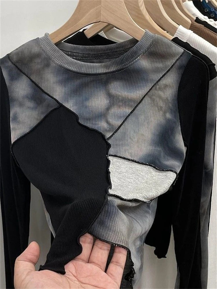 Winter Frauen Pullover T Shirt Frauen Oversize T-Shirt Frau Kleidung Weibliche T Tops Pullover Langarm Rohr Gestrickte T-shirt Top.