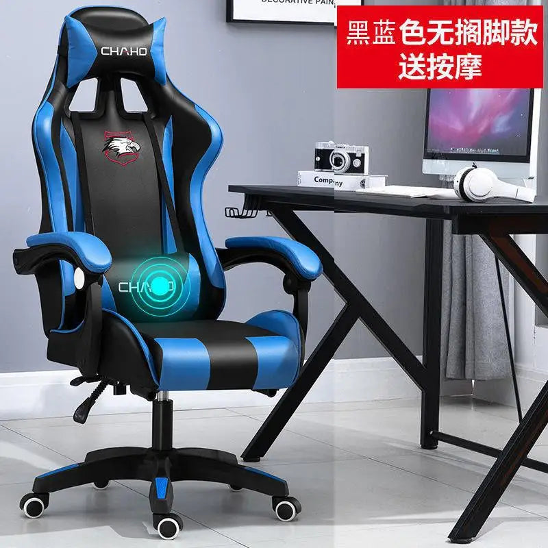 WCG Gaming Stuhl Computer Stuhl Hochwertiger Gaming Stuhl Leder Internet LOL Internet Cafe Racing Stuhl Bürostuhl Gamer Neu