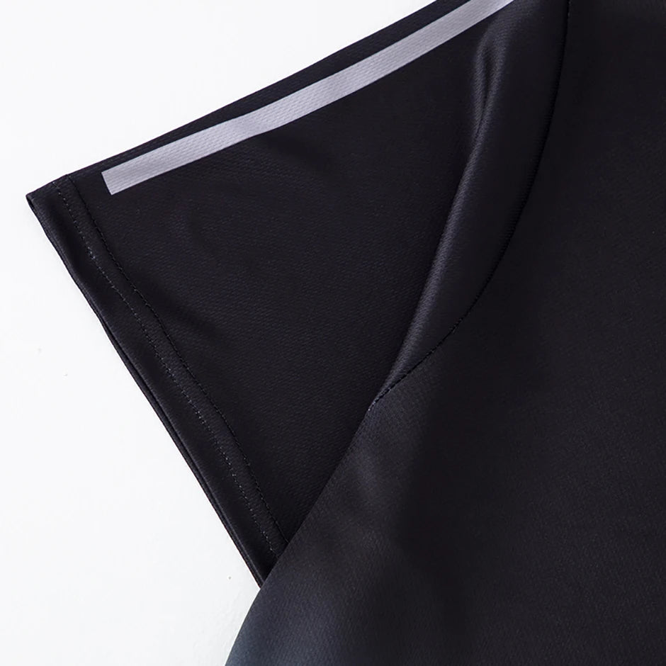 2pcs Summer Men's Quick drying Sports Suit Loose And Comfortable Round Neck Short Sleeved T-shirt Versatile Running Pocket Short