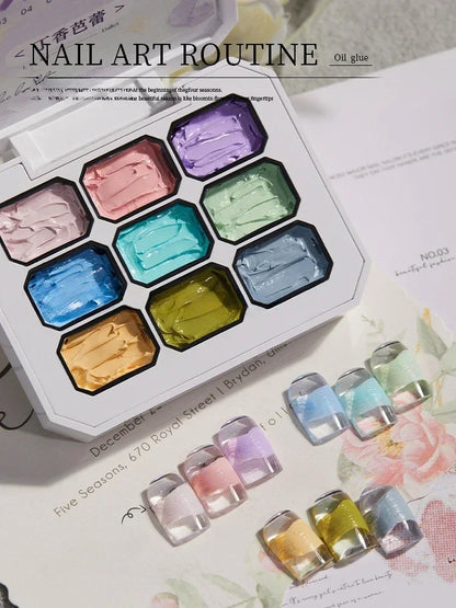 Nail Art UV Oil Paintting Gel for Nails DIY Carve Patterns 3D UV Texture Gel Carving Flowers Accessories for Manicure Tools