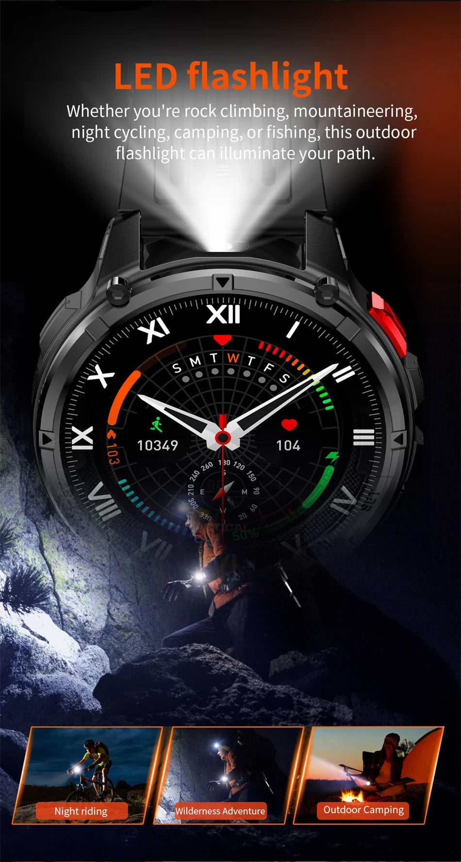 2025 New Military T-Rex 3 Smart Watch Men 1100mAh Battery AMOLED  IP68 Waterproof Outdoor Compass Bluetooth CallSport Smartwatch.