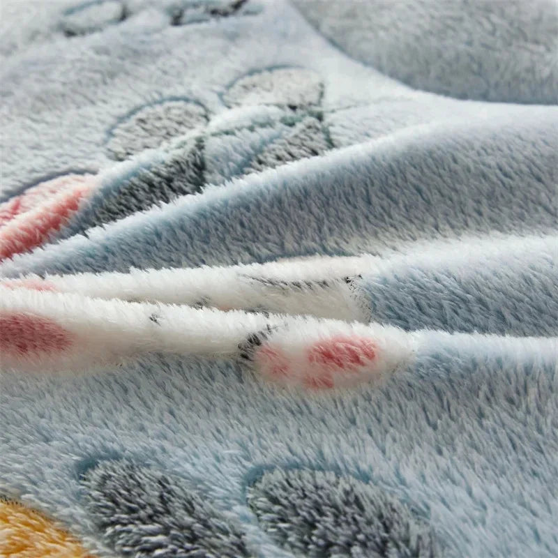 Winter Thicken Blanket Quilt Lamb Wool Double Layer Thick Warm Blanket 150/180/200 Comforter Throw Blankets for Beds Bedding 이불