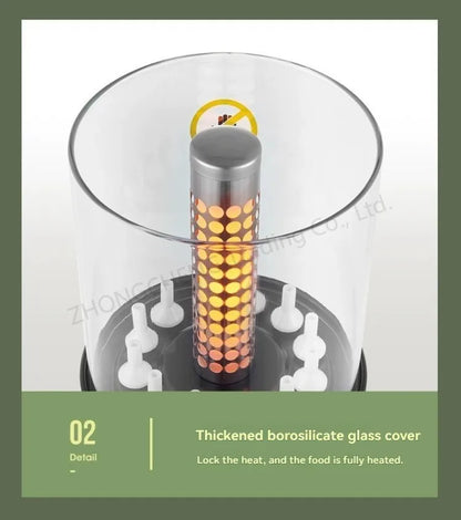 Non-smoking Automatic Rotating Household Electric Barbecue Oven Large Capacity Camping Multi-function