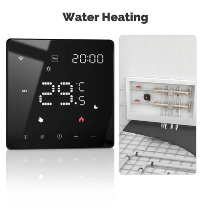 MOES Tuya ZigBee WiFi Smart Thermostat Programmable Temperature Controller for Water Boiler Electric Heating Alexa Google Home