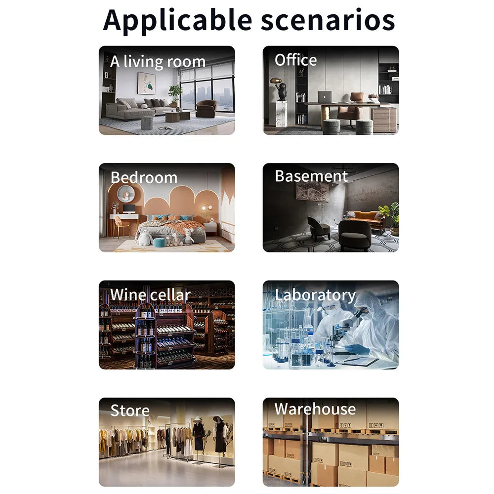 3.2L Household Dehumidifier Moisture Absorbent Desktop Air Dryer Drying Machine Electric Absorber Bedroom Kitchen LED Display.