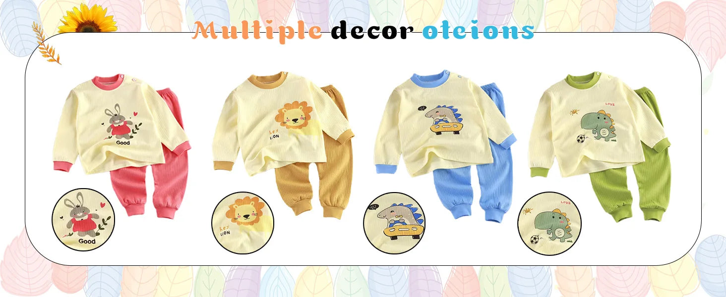 Sommer Baumwolle Cartoon lässig Kinder Set Babykleidung Mädchen Mädchen Jungen T-Shirt + Shorts 2 Stück 0-4 Jahre alte Kinderkleidung.