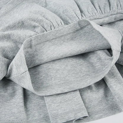 Mooyufo Sweet Solid Pleated Super Mini Skirt Preppy Atyle Sexy Slim Low-Waisted Skirts Women 2024 Summer Fashion Streetwear Lady.