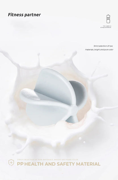 Shake Cup Sports Fitness Water Bottle Milkshake Cup Sports Plastic Water Cup Creative Plastic Drinking Cup Protein Powder Cup.