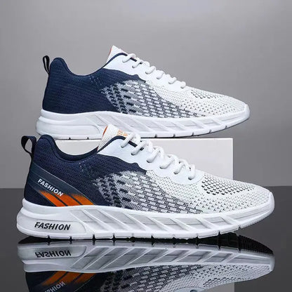 Mens Running Shoes Breathable Knit Sport Sneakers Cushion Lightweight Casual Gym Athletic Trainers Jogging Tennis Shoes