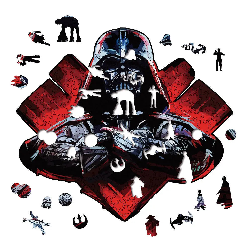 Movie Characters Wooden Puzzle Film Star Wood Jigsaws 2D Magic School Badge Character Jigsaw Toys for Kids.