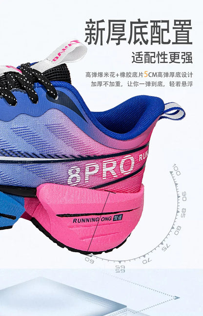 Marathon Air Cushion Herren Sport Laufschuhe Atmungsaktive leichte Damen Bequeme sportliche rutschfeste Carbon Plate Sneakers.