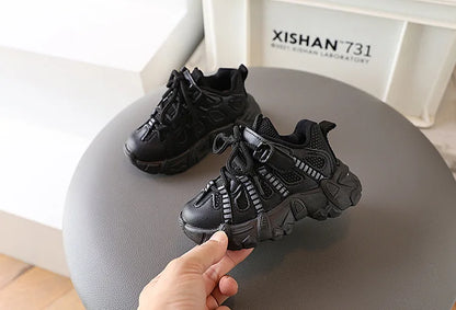 Oulylan Children Casual Shoes Thick-soled Sports Shoes Infant Footwear Boy Sneakers Breathable Non-slip Baby Shoes.
