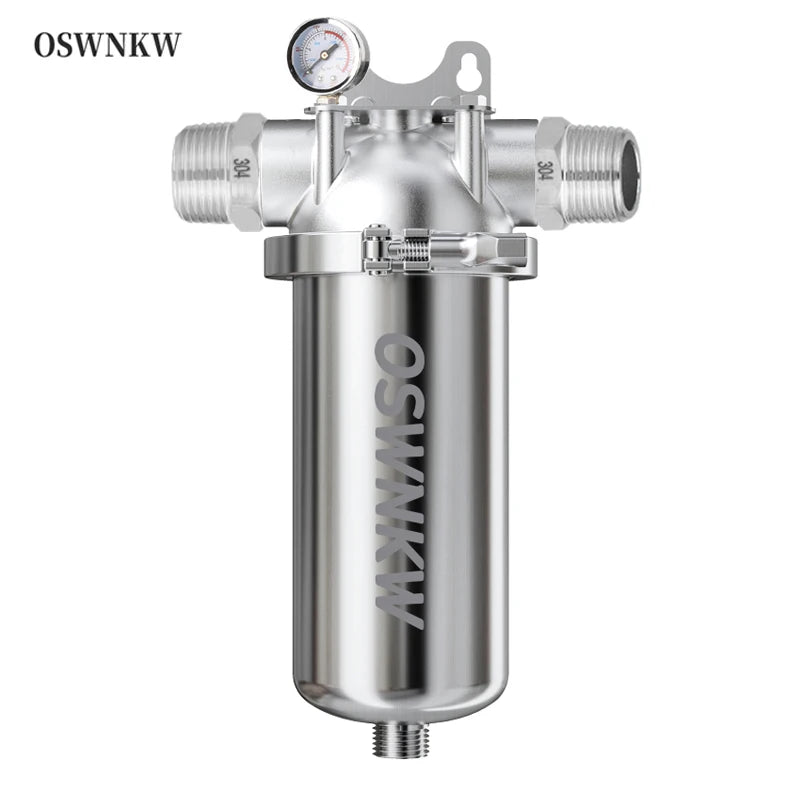 Whole house sediment filter  water filter system 40μm 316 stainless steel mesh.