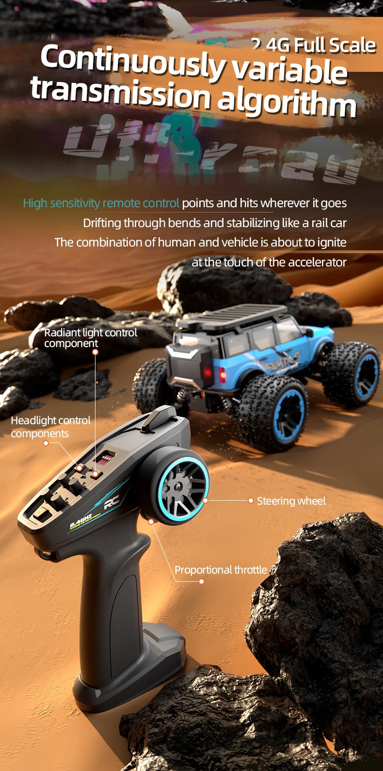 ZLL SG201 MAX 1:20 High Speed Drift Racing Car 70KM/H Brushless Motor 4WD RC Off Road Car Monster Trucks Toys For Kids Gifts.