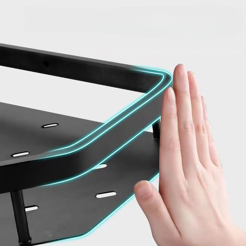 Kein Stanzen erforderlich, Badezimmerregal, Aluminiumlegierung, Shampoo-Regal, Make-up-Organizer, Duschregal, Badezimmer-Accessoires, Eckregal